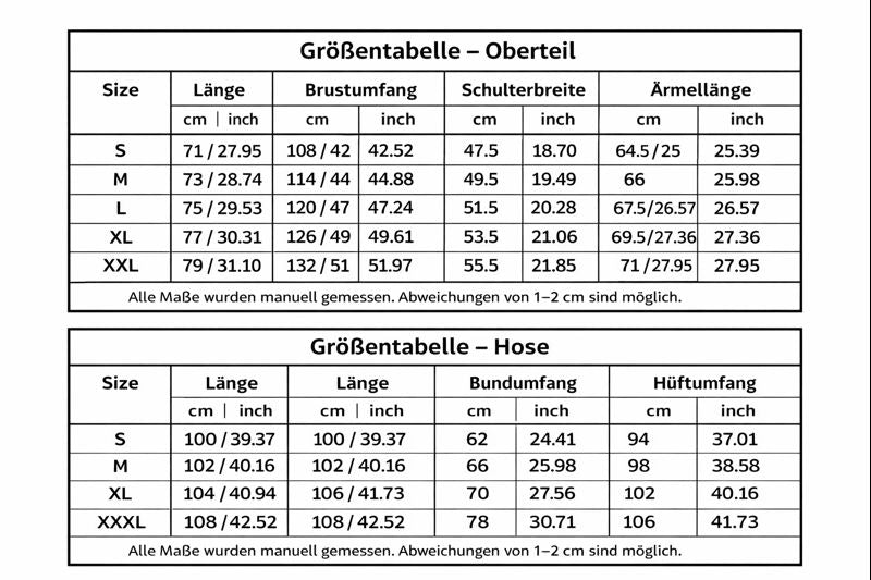 Herren Fleece-Zweiteiler – Warmes Sweatshirt & Hose im Casual-Look