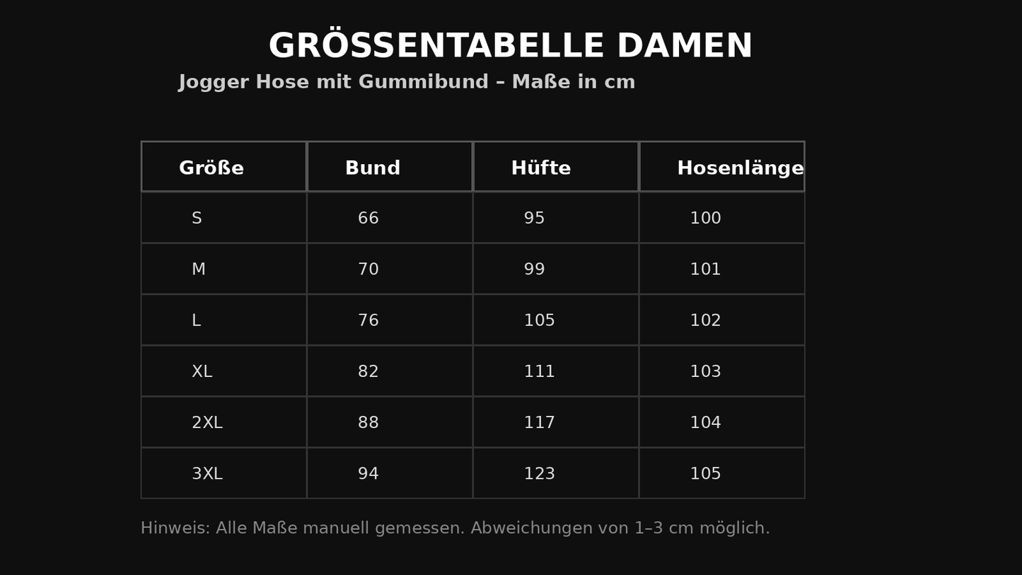 Damen Jogginghose mit Gummibund – Samtig weich & lässig