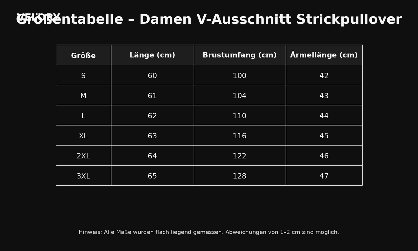 Damen Strickpullover mit V-Ausschnitt