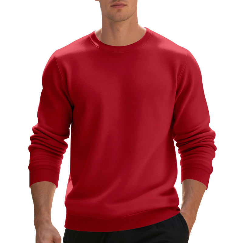 Herren Fleece-Pullover mit Rundhalsausschnitt – Locker & Warm