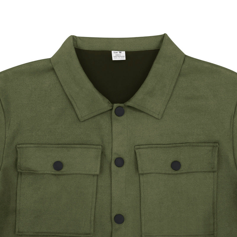 Herren Zweiteiler aus Wildleder-Optik – Slim Fit