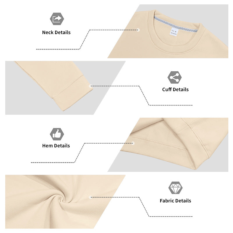 Herren Fleece-Pullover mit Rundhalsausschnitt – Locker & Warm