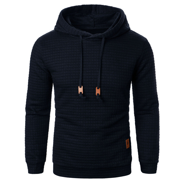 Herren Jacquard Hoodie – Slim Fit