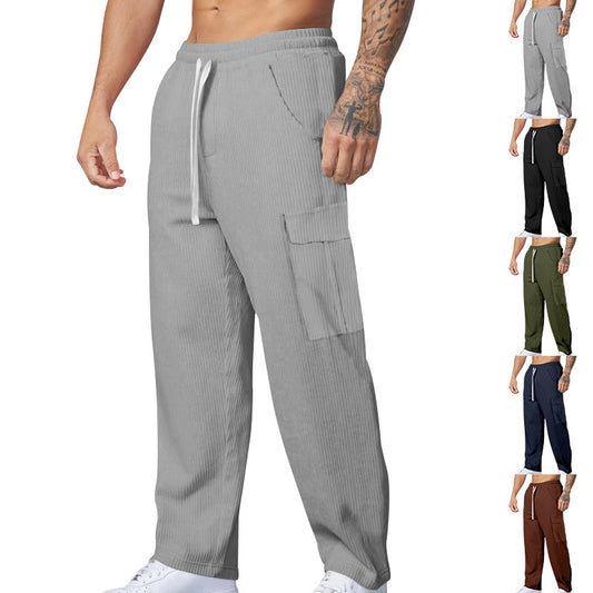 Herren Cargo Hose im Retro-Look – Lockerer Schnitt & Vielseitige Taschen