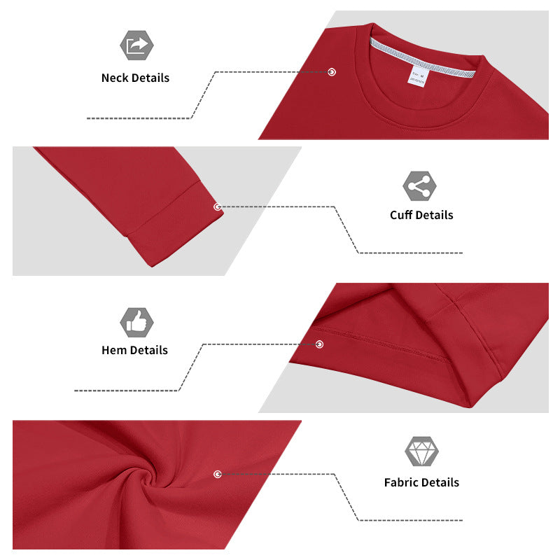 Herren Fleece-Pullover mit Rundhalsausschnitt – Locker & Warm