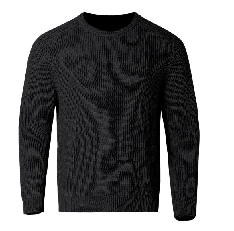 Retro Knit – Herren Rundhals-Pullover