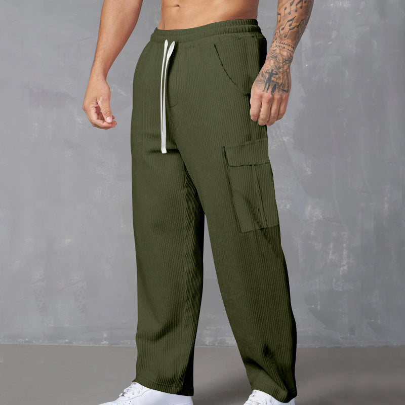 Herren Cargo Hose im Retro-Look – Lockerer Schnitt & Vielseitige Taschen