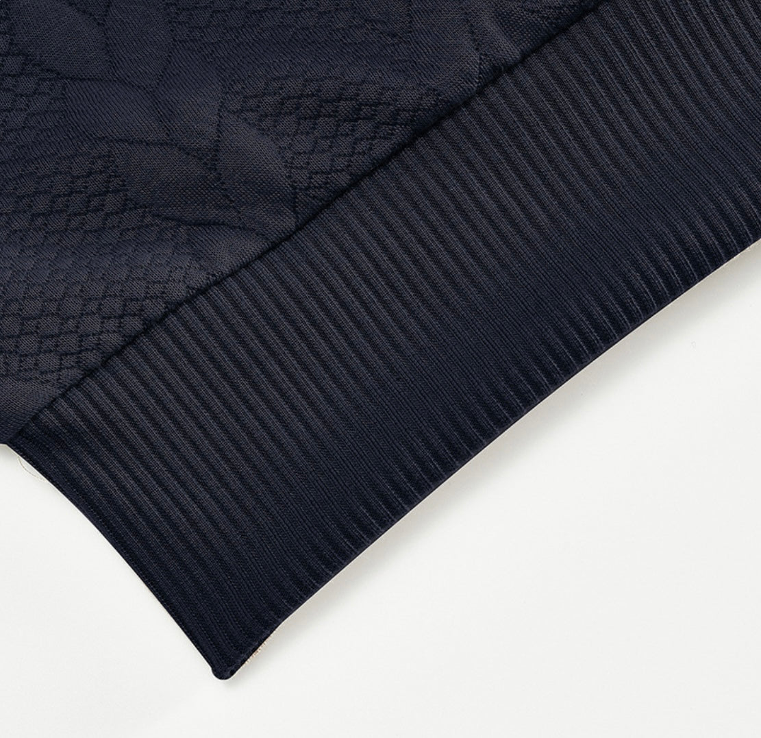 Herren Strickpullover – Warmer Winterpullover mit Reißverschluss | Weiches Jacquard-Muster | Kuschelig & Stilvoll