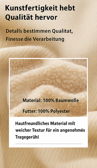 Herren Cordjacke im Retro-Workwear-Stil mit warmem Futter