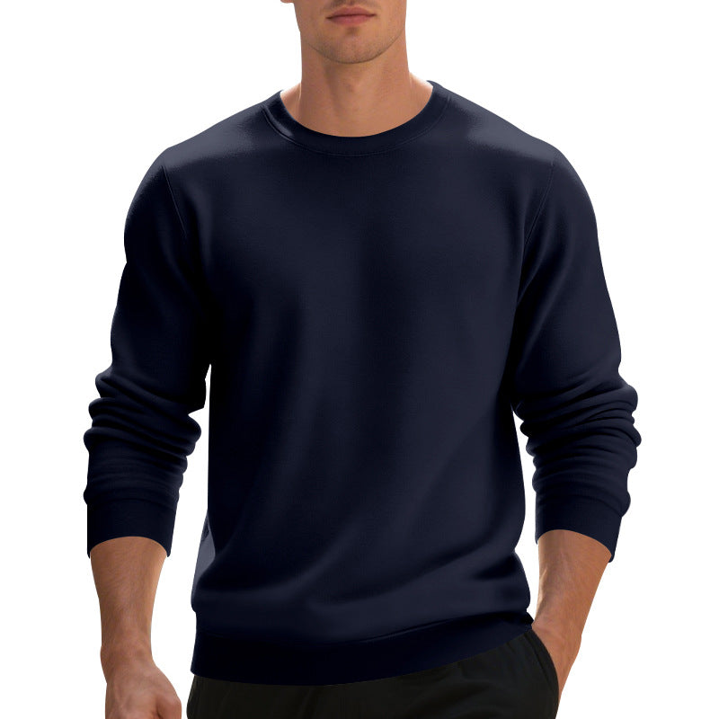 Herren Fleece-Pullover mit Rundhalsausschnitt – Locker & Warm