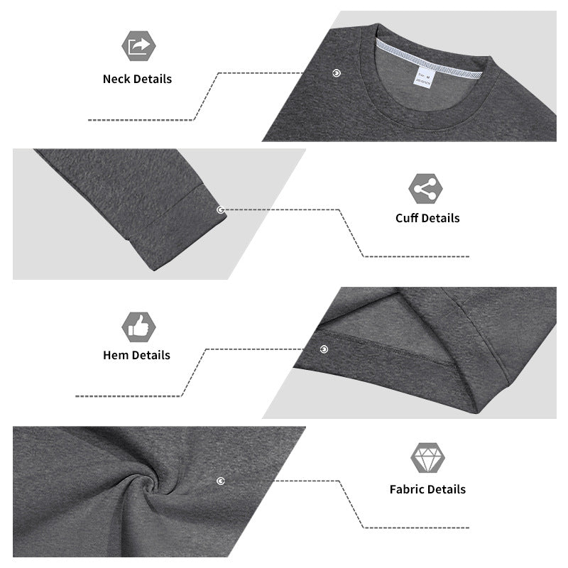 Herren Fleece-Pullover mit Rundhalsausschnitt – Locker & Warm