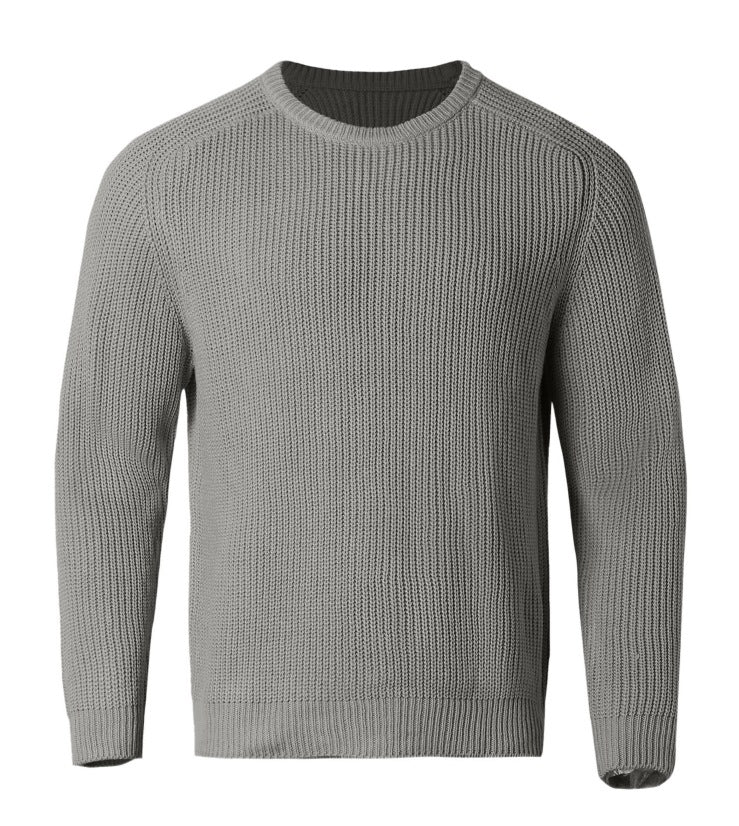 Retro Knit – Herren Rundhals-Pullover