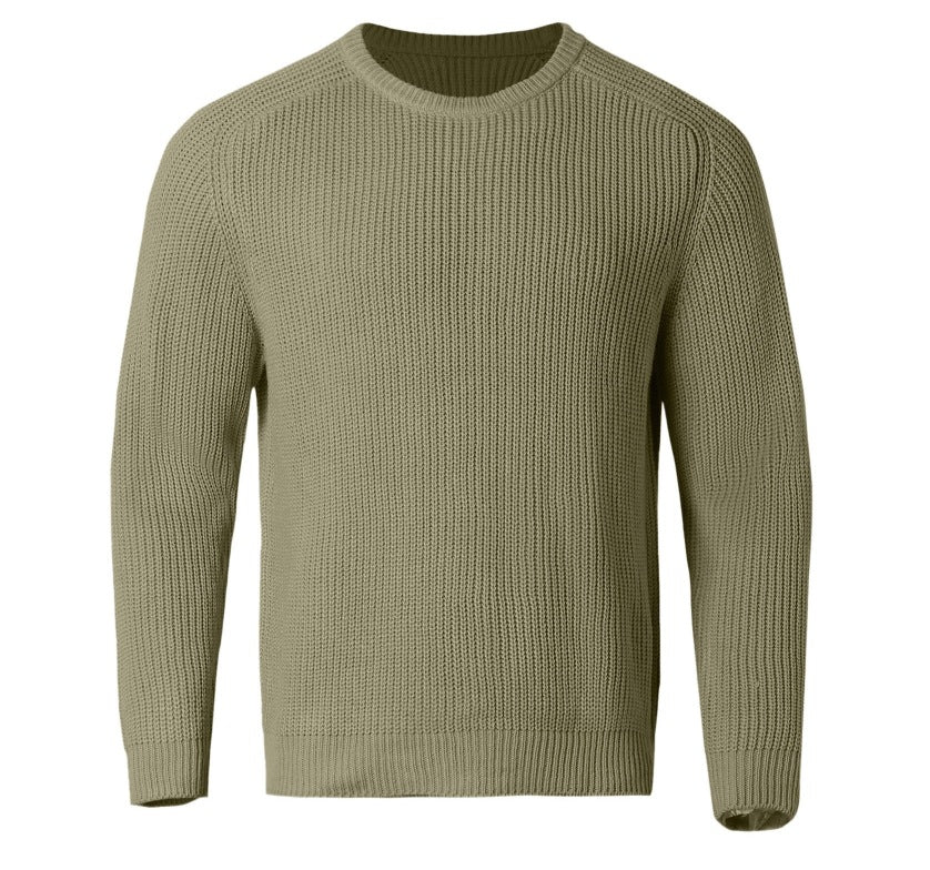 Retro Knit – Herren Rundhals-Pullover