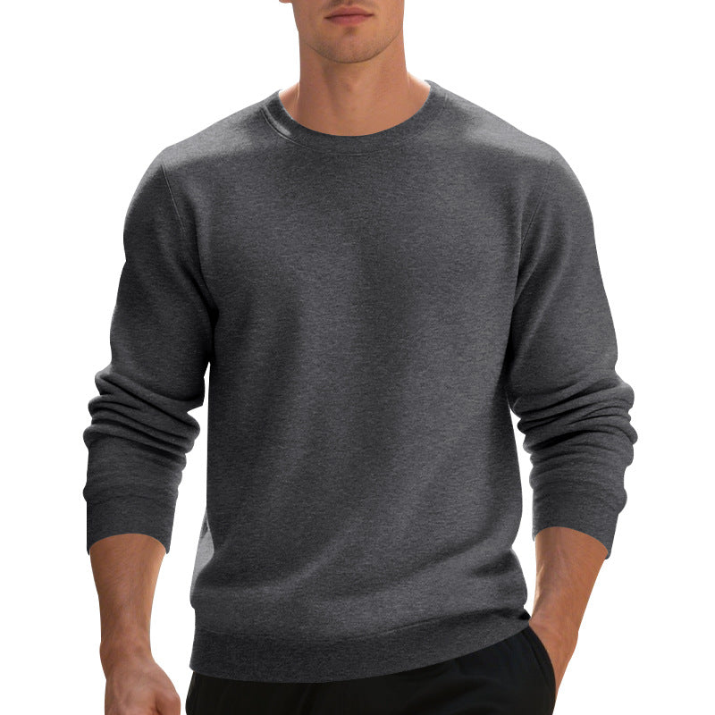 Herren Fleece-Pullover mit Rundhalsausschnitt – Locker & Warm