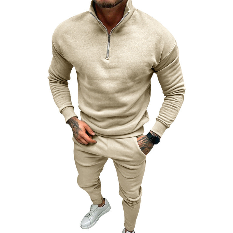 Herren Fleece-Zweiteiler – Warmes Sweatshirt & Hose im Casual-Look