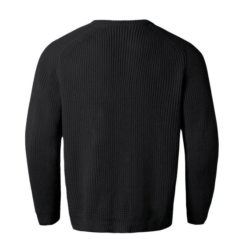 Retro Knit – Herren Rundhals-Pullover
