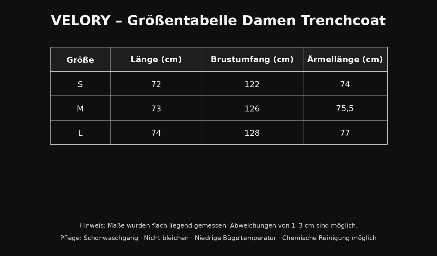 Eleganter Damen Trenchcoat mit Gürtel